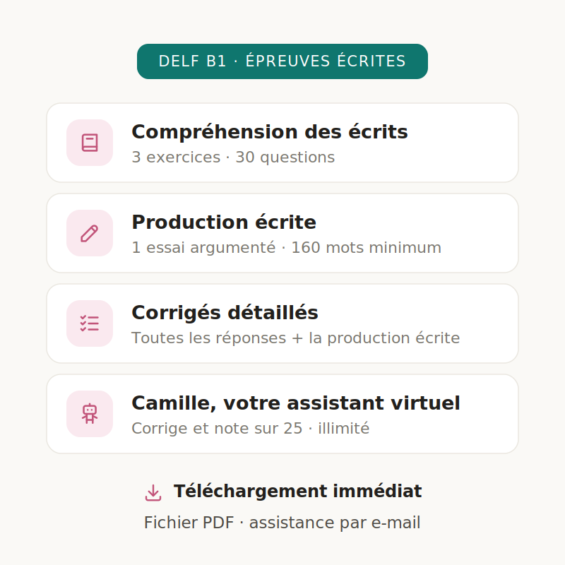 b1 sujet 03 la vie quotidienne contenu